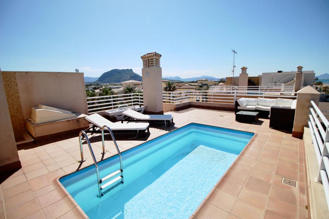 Atico Con Piscina Privada En Primera Linea Apartment Дения Екстериор снимка